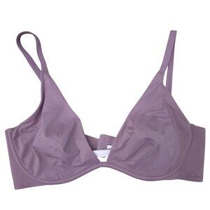 Victoria's Secret Unlined Demi Wireless Bra Dusty Lavender 36D D80.